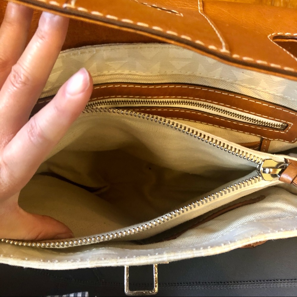 Michael Kors White and Brown Jacquard Satchel Signature Bag - Picture 10 of 10